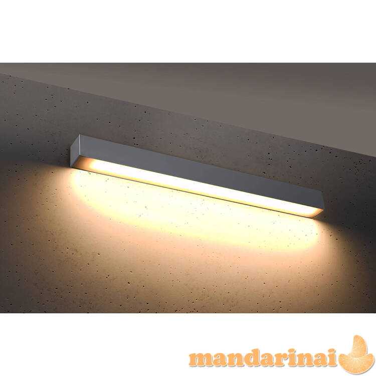 Sieninis šviestuvas PINNE 67 pilkos spalvos