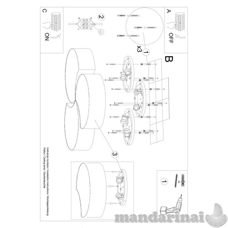 „Šviestuvas Circle 3B White“ 6