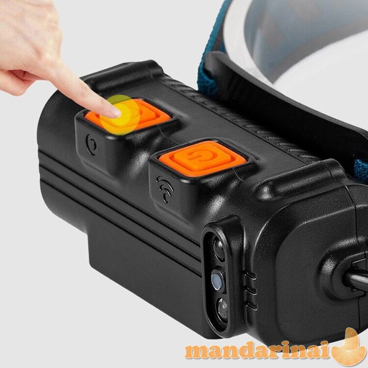 Įkraunamas galvos prožektorius