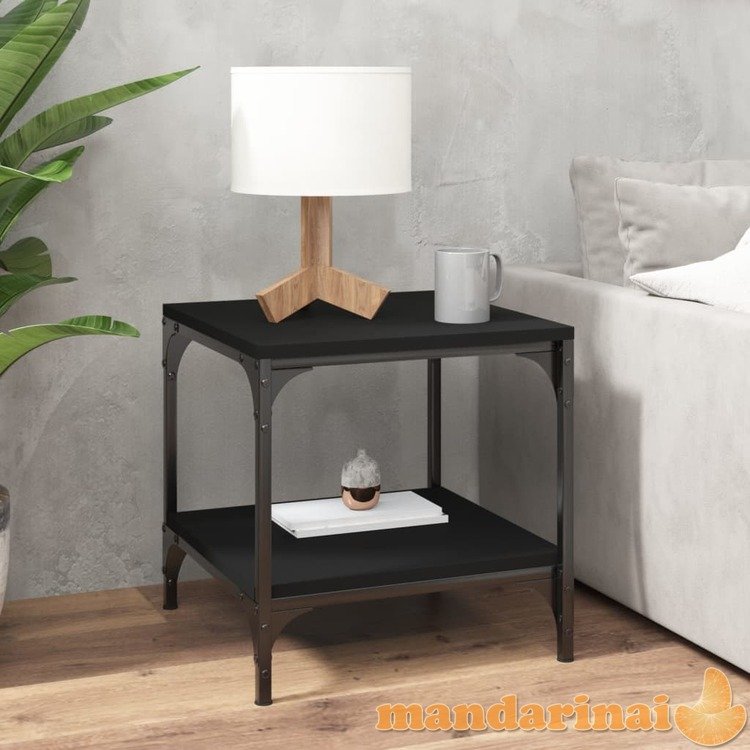 Kavos staliukas, juodas, 50x50x40cm, apdirbta mediena