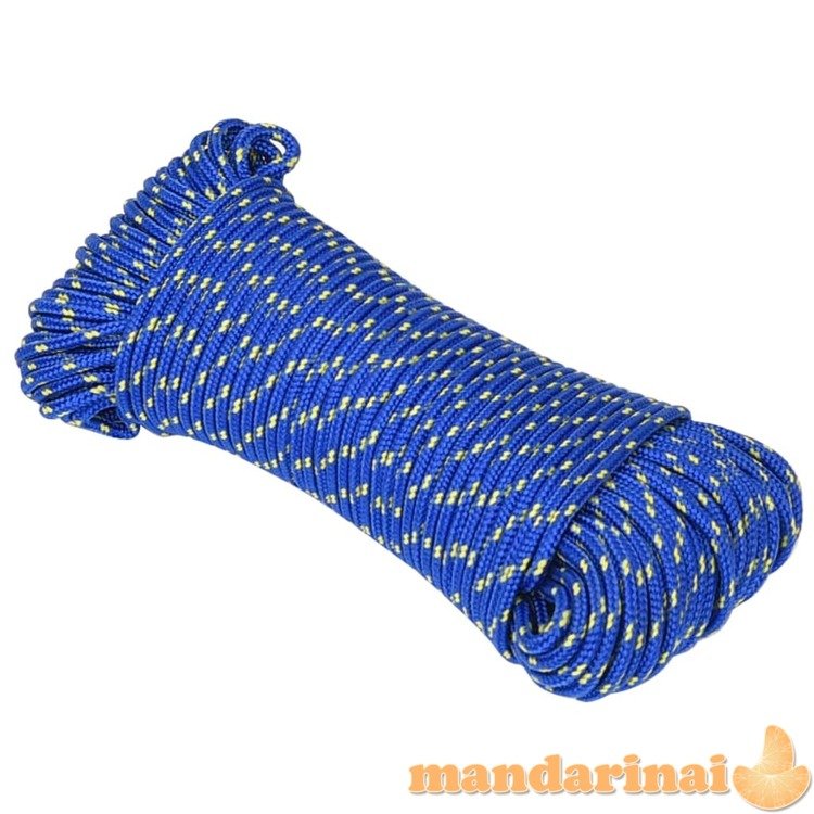 Valties virvė, mėlynos spalvos, 3mm, 500m, polipropilenas