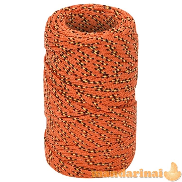 Valties virvė, oranžinės spalvos, 2mm, 25m, polipropilenas
