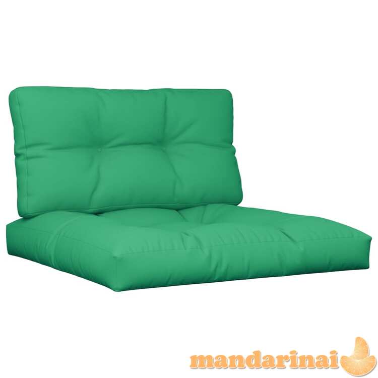 Pagalvėlės sofai iš palečių, 2vnt., žalios spalvos