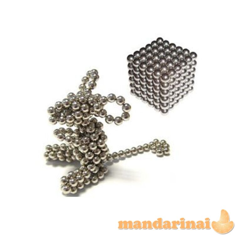 Magnetiniai 3mm. rutuliukai 216vnt. fuorascensinai be dėžutės