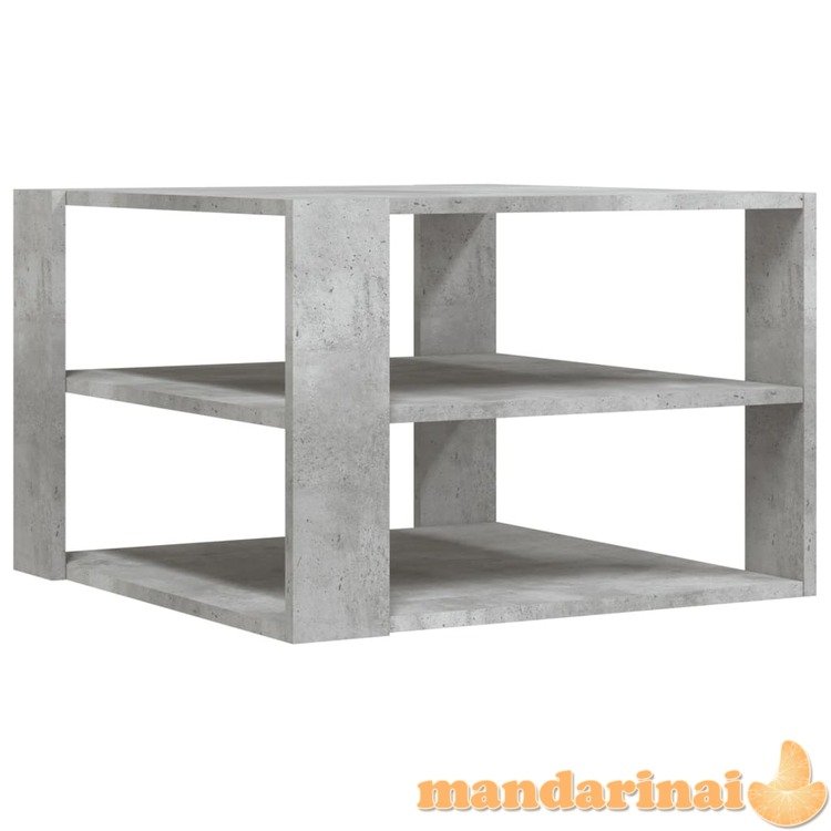 Kavos staliukas, betono pilkas, 59,5x59,5x40cm, mediena