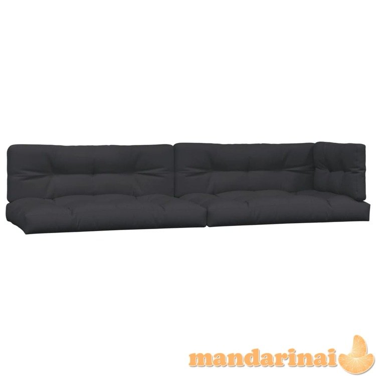 Pagalvėlės sofai iš palečių, 5vnt., juodos spalvos