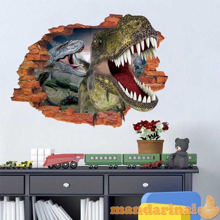 3D lipdukas interjerui „Dinozaurai“