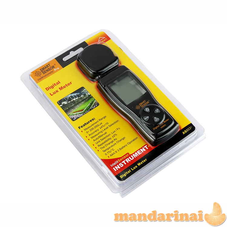 Skaitmeninis liuksmetras apšviestumui matuoti