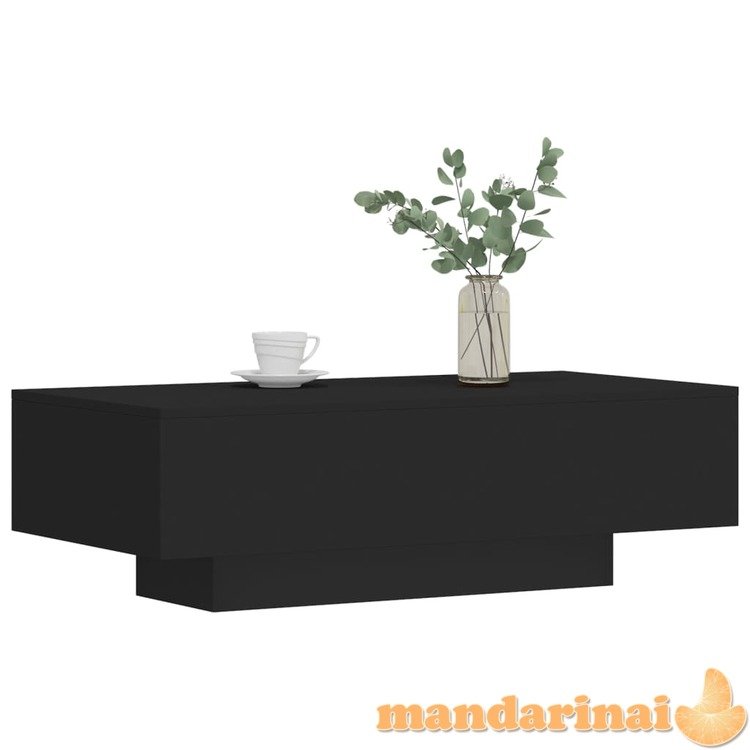 Kavos staliukas, juodas, 100x49,5x31cm, apdirbta mediena