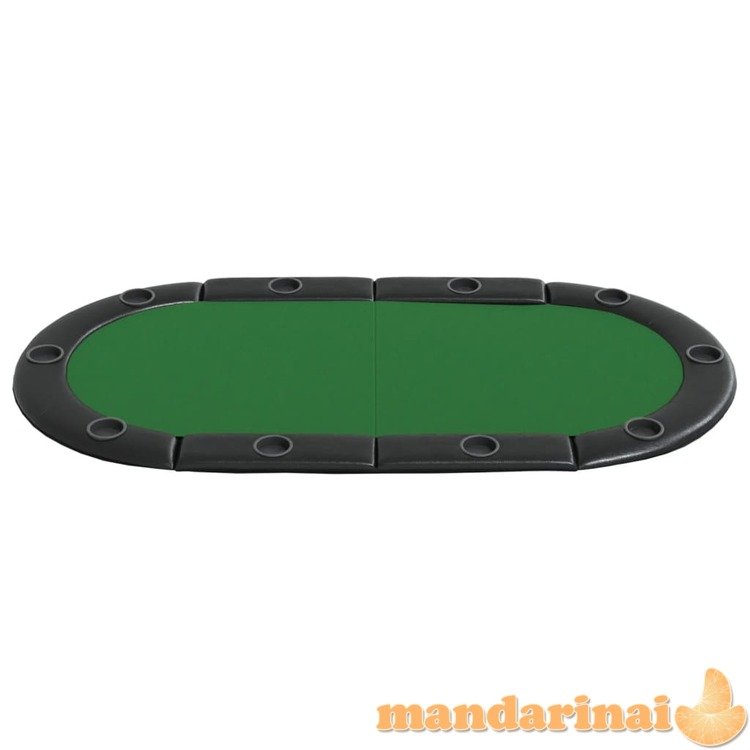 Pokerio stalviršis, žalias, 208x106x3cm, 10 žaidėjų