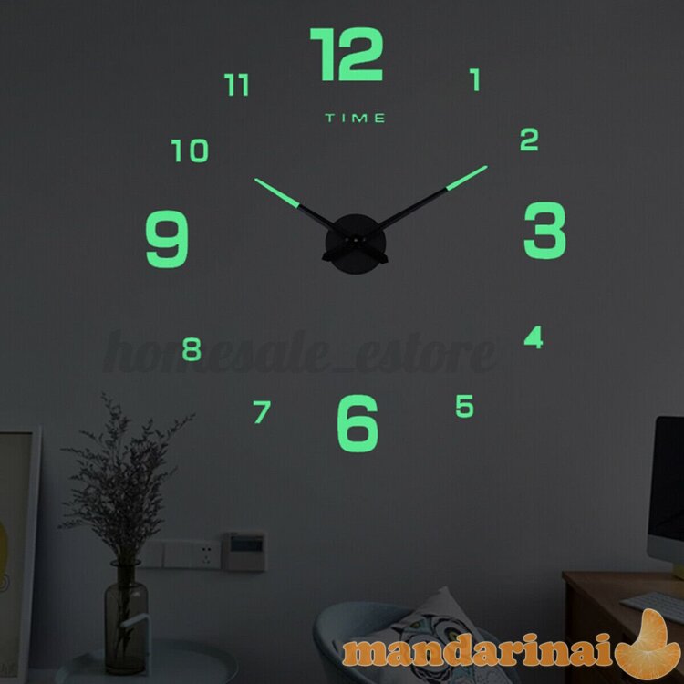 Naktį švytintis fosforescinis laikrodis