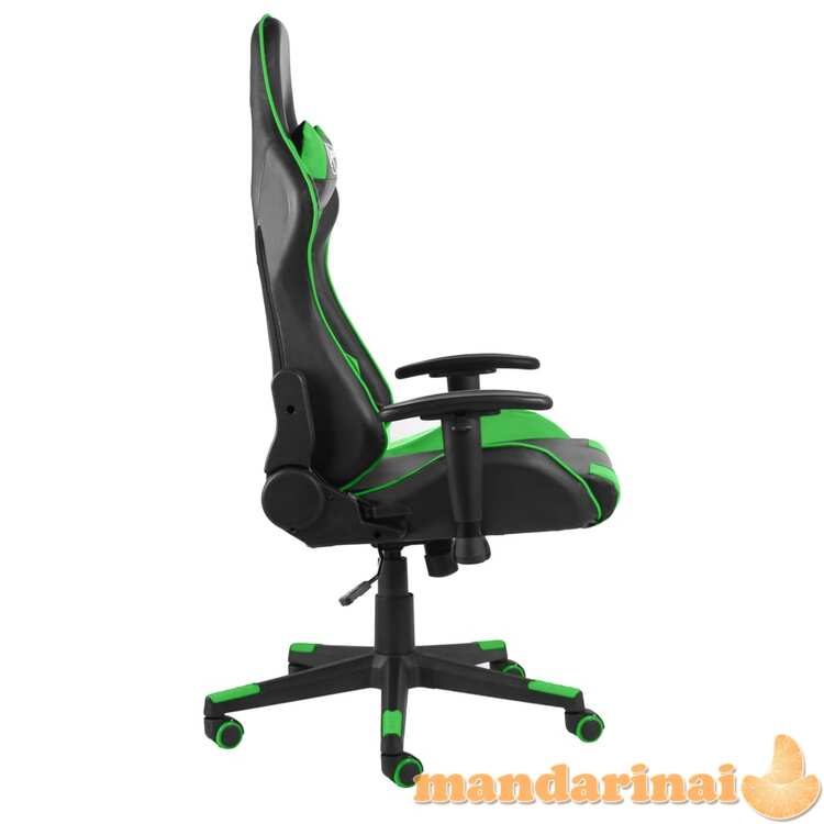 Pasukama žaidimų kėdė, žalios spalvos, pvc