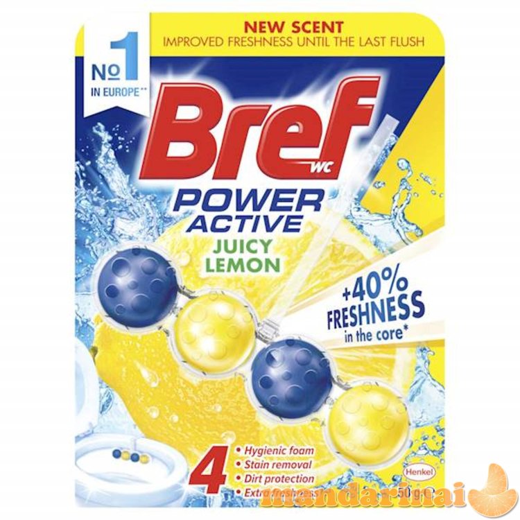 BREF WC suspensija 50g POWER ACTIV citrinų kvapo