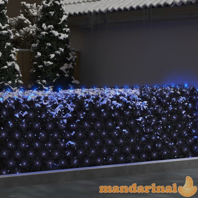 Kalėdinių lempučių tinklas, 4x4m, 544 mėlynos led