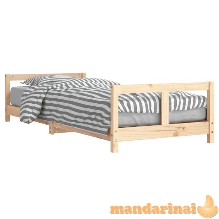 Vaikiškos lovos rėmas, 80x200cm, pušies medienos masyvas