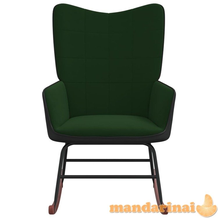 Supama kėdė, šviesiai žalios spalvos, aksomas ir pvc