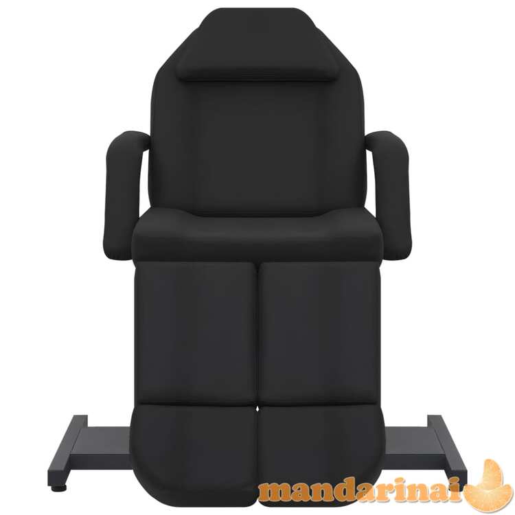 Kosmetologinė kėdė, juodos spalvos, 180x62x78cm, dirbtinė oda
