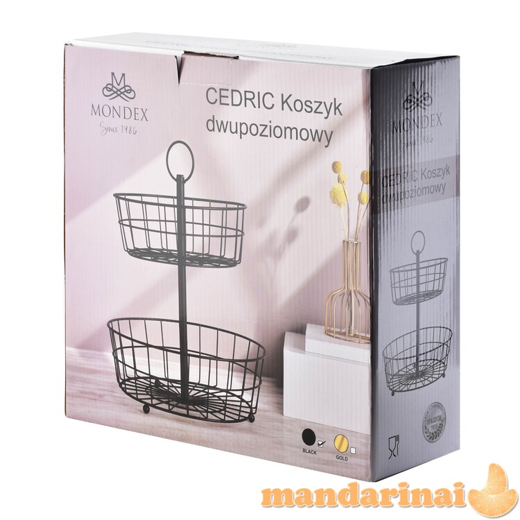 „Cassie“ dviejų lygių krepšys 29xh10cm 24xh8cm H38cm 2