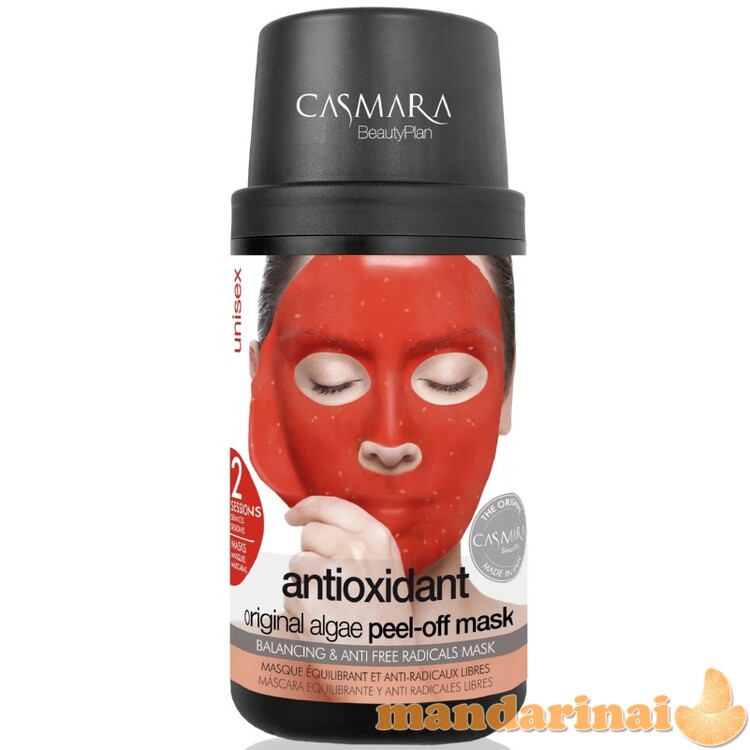 Alginatinė, antioksidacinė veido kaukė, 2 kartams 