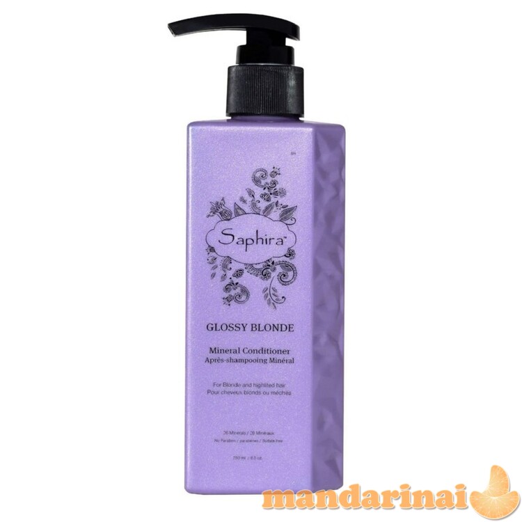 Kondicionierius šviesiems plaukams Glossy Blonde, 250ml 