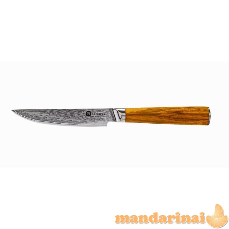 Damasko plieno peilių rinkinys kepsniams KAMAZAKI 