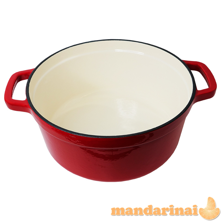 Apvalus emaliuotas ketaus puodas Zyle  2