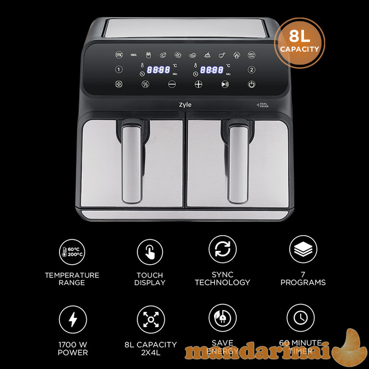 Karšto oro gruzdintuvė Zyle 