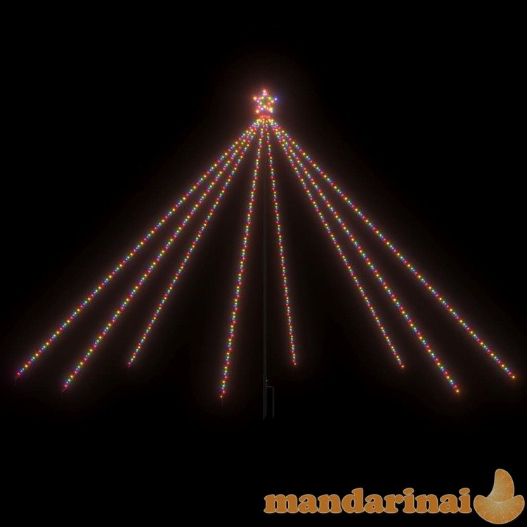 Kalėdų eglutės girlianda, 576 įvairiaspalvės led lemputės, 3,6m