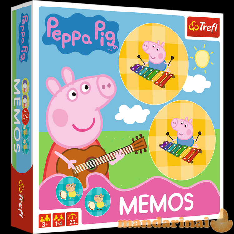 TREFL PEPPA PIG Žaidimas Memo  Kiaulytė Pepa“