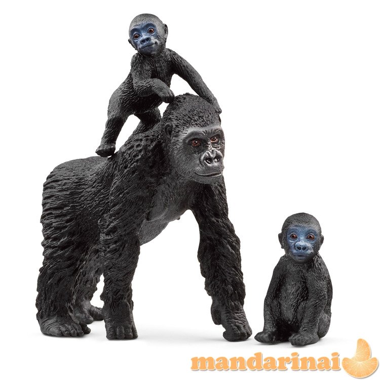 SCHLEICH WILD LIFE Lygumų gorilų šeima