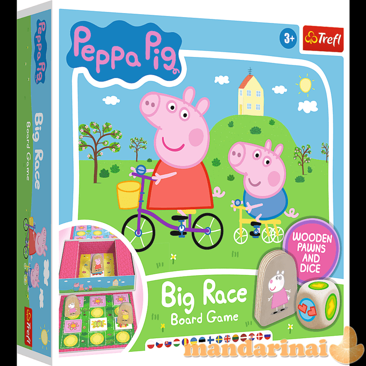 TREFL PEPPA PIG Žaidimas „Kiaulytė Pepa: didžiosios lenktynės“