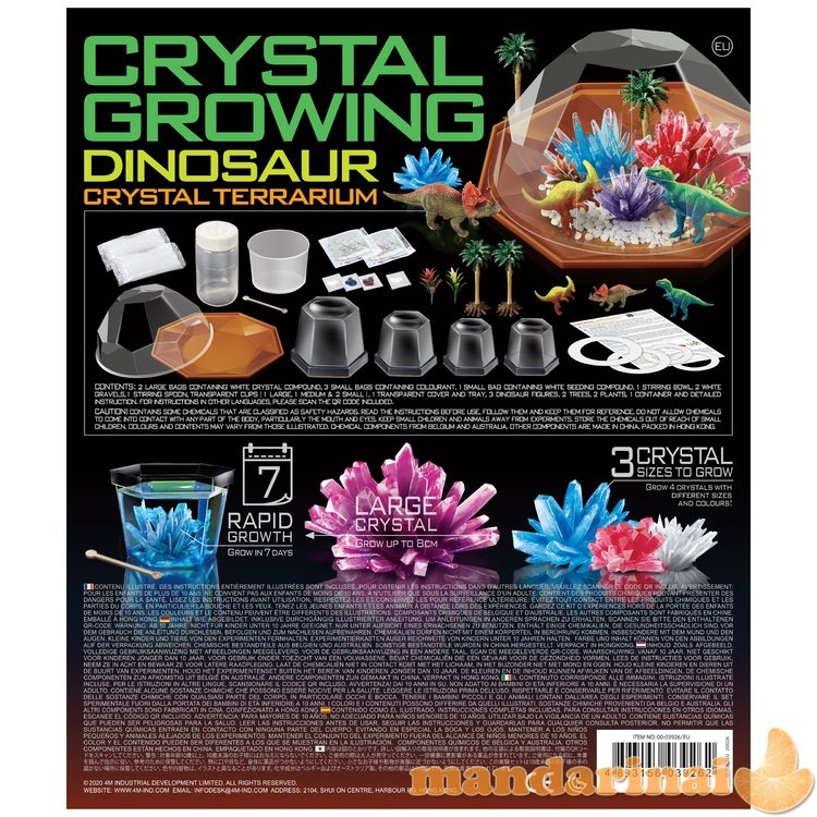 4M Dinozaurų kristalų terariumas