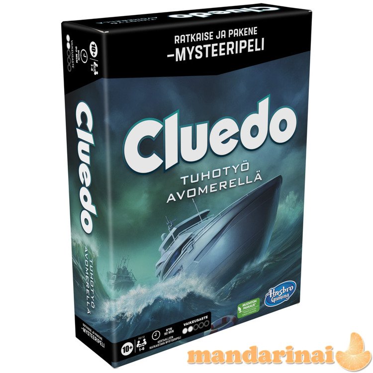CLUEDO Board game Escape SS Disaster (In Finnish lang.)