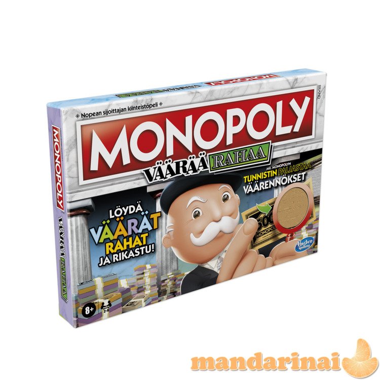 MONOPOLY Board game Crooked Cash (in Finnish lang.)