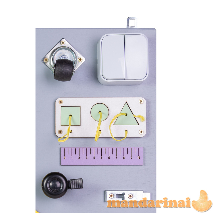 Medinis manipuliacinis rožinis laikrodis 50x37,5cm