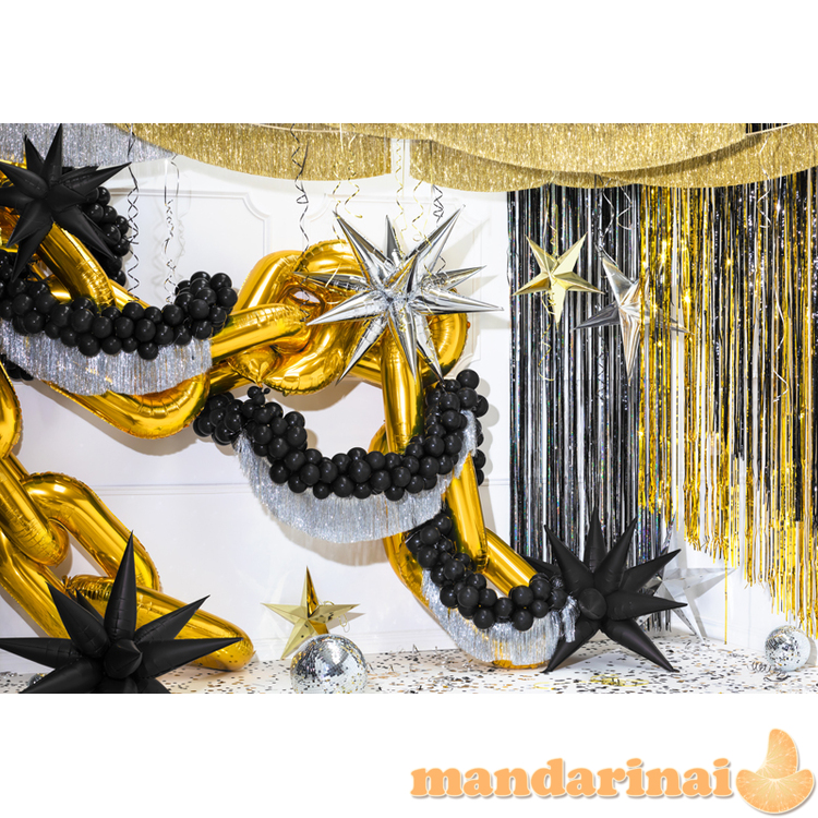 Foil balloon Star 3D, 70cm, silver 4