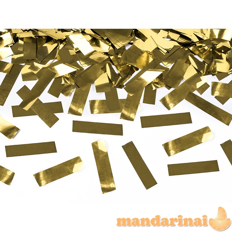 Confetti cannon, gold, 60cm