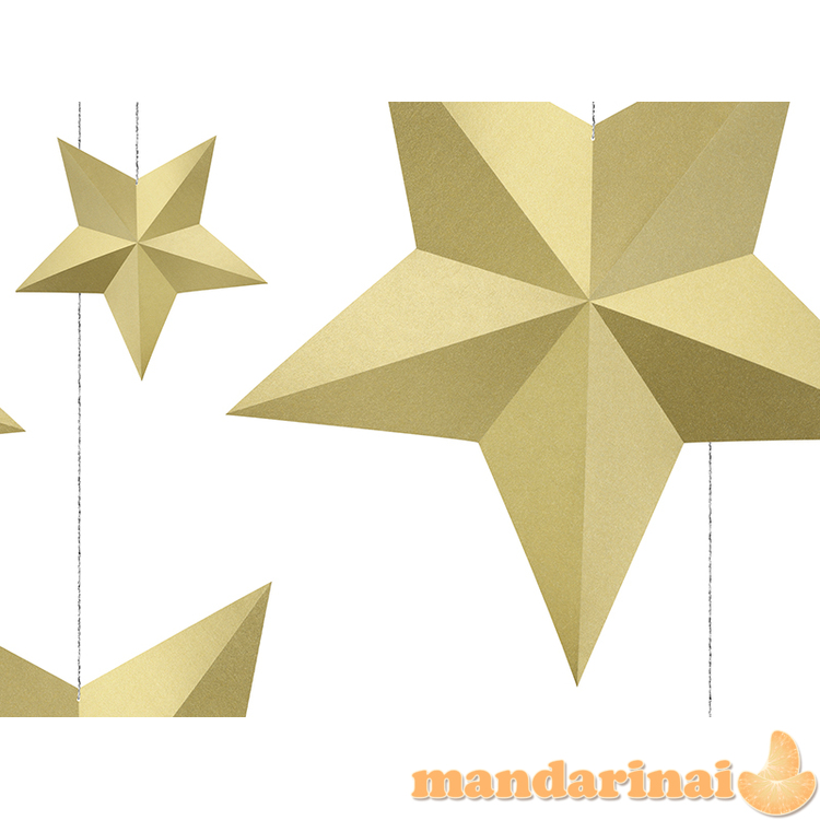 Decoration Stars, gold (1 pkt / 6 pc.) 1