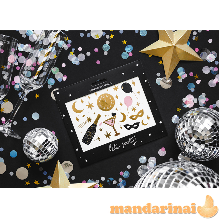 Decoration Stars, gold (1 pkt / 6 pc.) 8