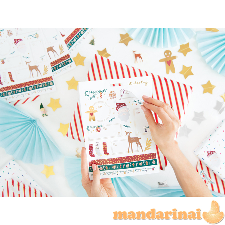 Christmas stickers Santa, mix 1