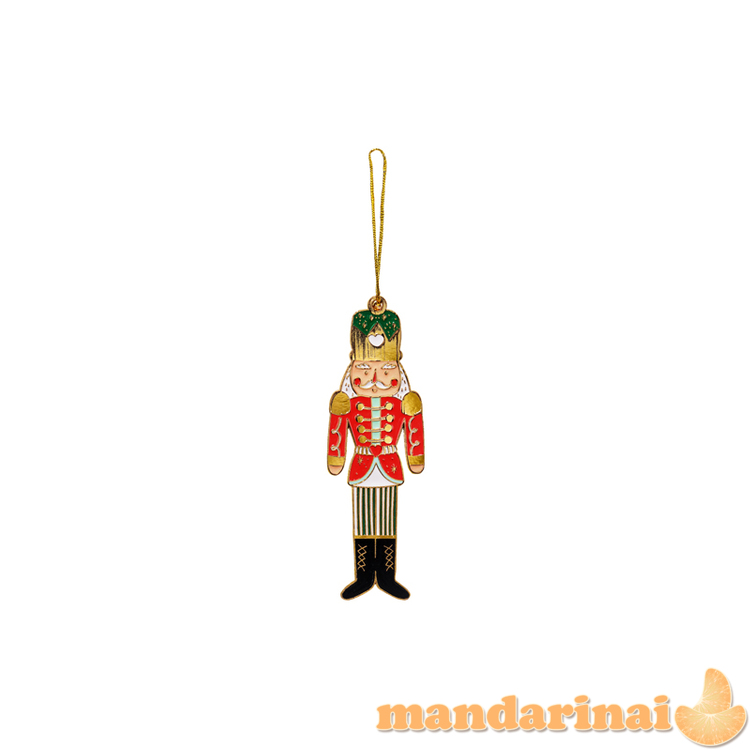 Metal hanging decoration Nutcracker, mix, 3x10cm