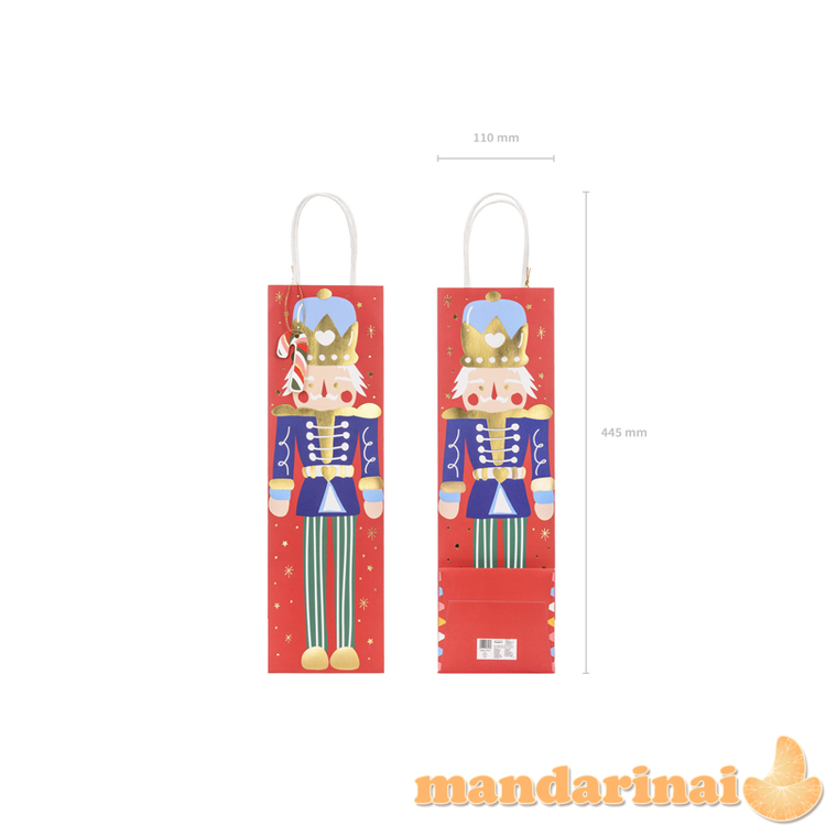 Gift bag Nutcracker, mix, 11x36x10cm