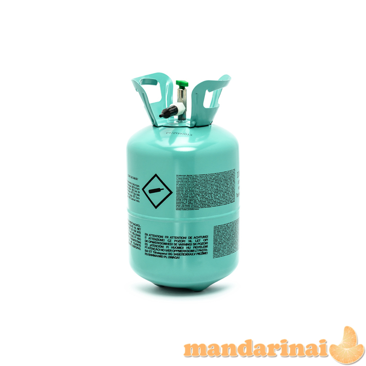 Helium tank, mint, 30 balloons