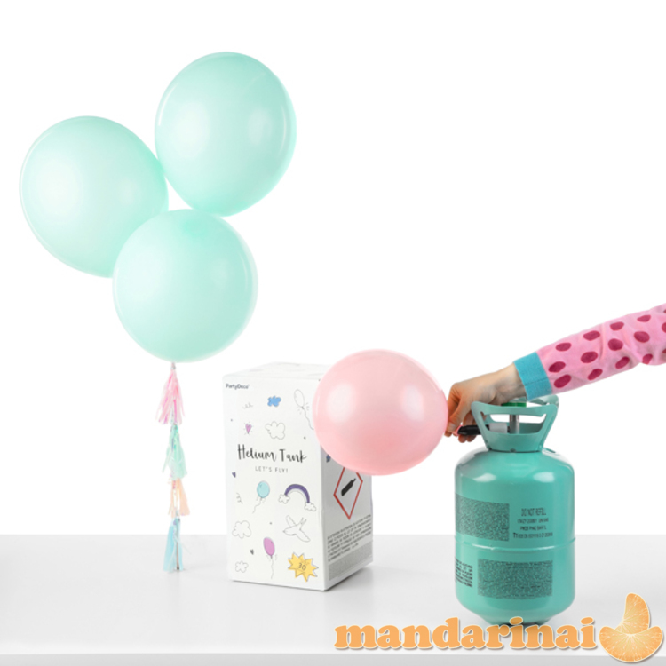 Helium tank, mint, 30 balloons 3