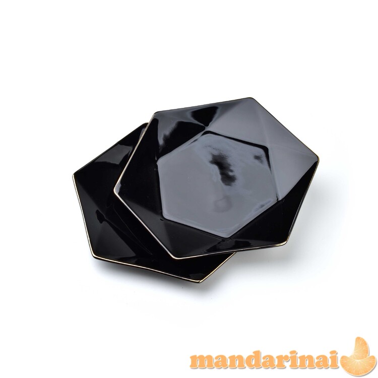 RALPH BLACK 2 desertinių lėkščių rinkinys, 24.5 cm x 21 cm x a. 2 cm. 1