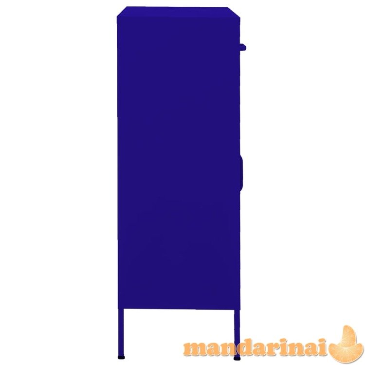 Sandėliavimo spintelė, tamsiai mėlyna, 80x35x101,5cm, plienas