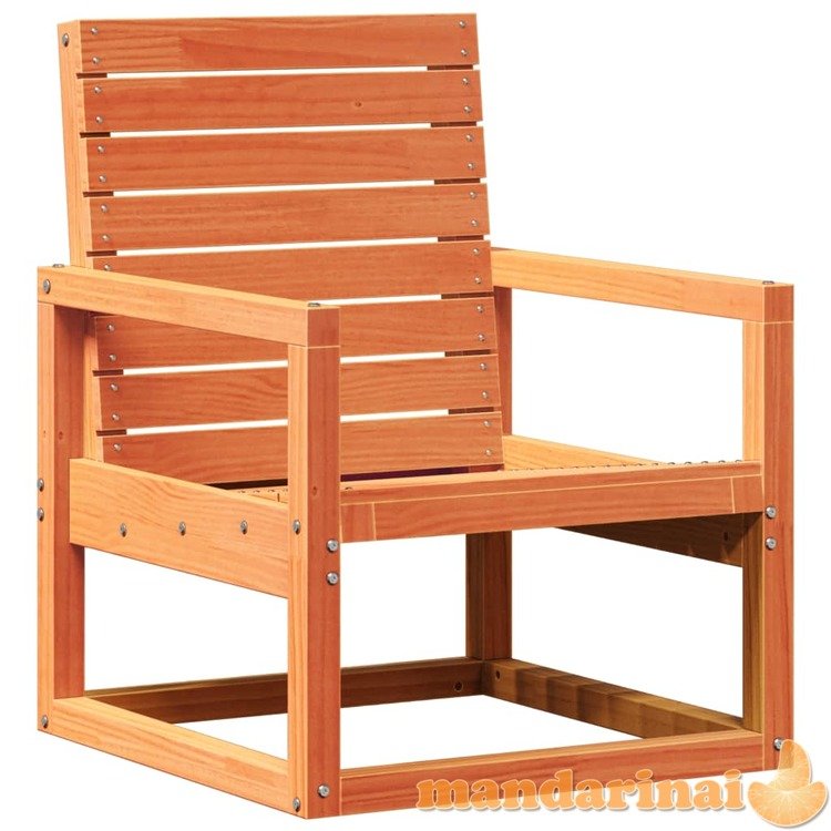 Sodo kėdė, vaško ruda, 57,5x63x76cm, pušies medienos masyvas