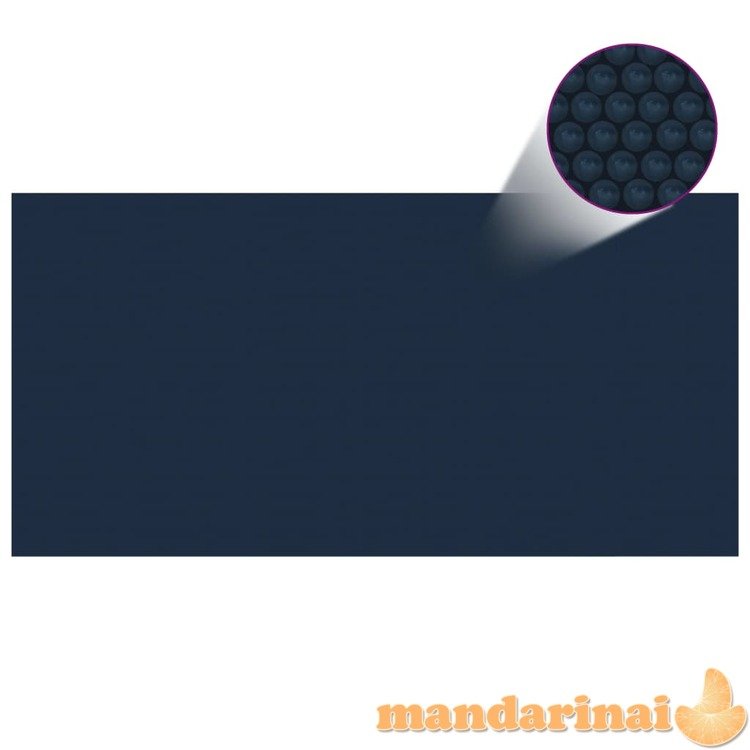 Saulę sugerianti baseino plėvelė, juoda/mėlyna, 1200x600cm, pe