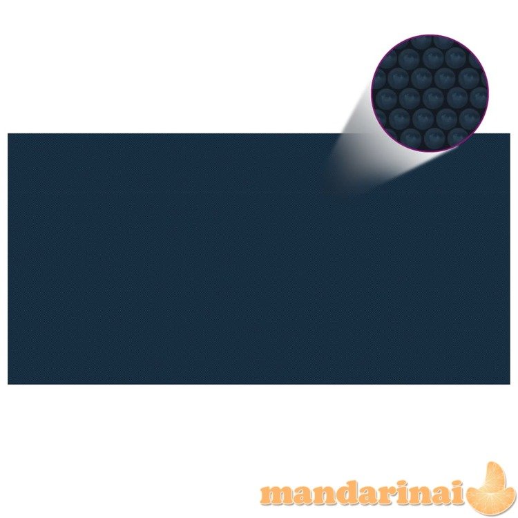Saulę sugerianti baseino plėvelė, juoda/mėlyna, 400x200cm, pe