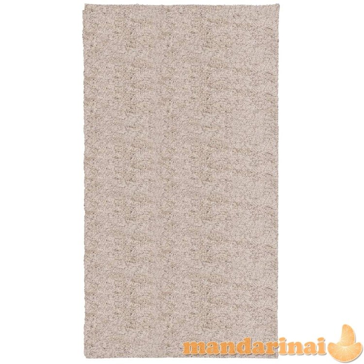 Shaggy tipo kilimas, smėlio spalvos, 60x110cm, aukšti šereliai